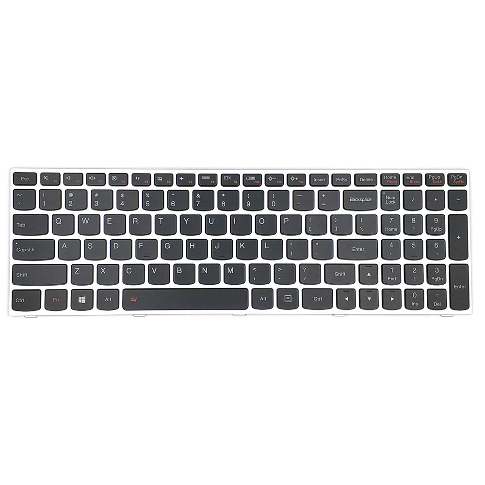 Клавиатура США для IBM для Lenovo G50 Клавиатура ноутбука с Silve с Farme с подсветкой