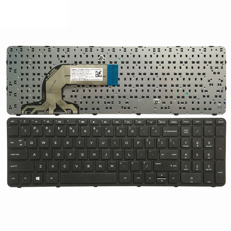 Оптовая новая раскладка клавиатуры США для замены клавиатуры ноутбука HP 15-E Black
