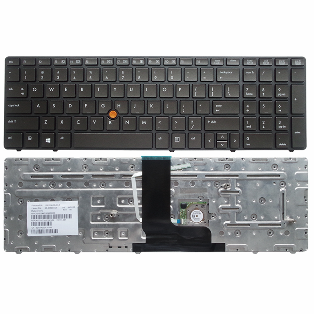 Новая клавиатура для ноутбука HP EliteBook 8560w US