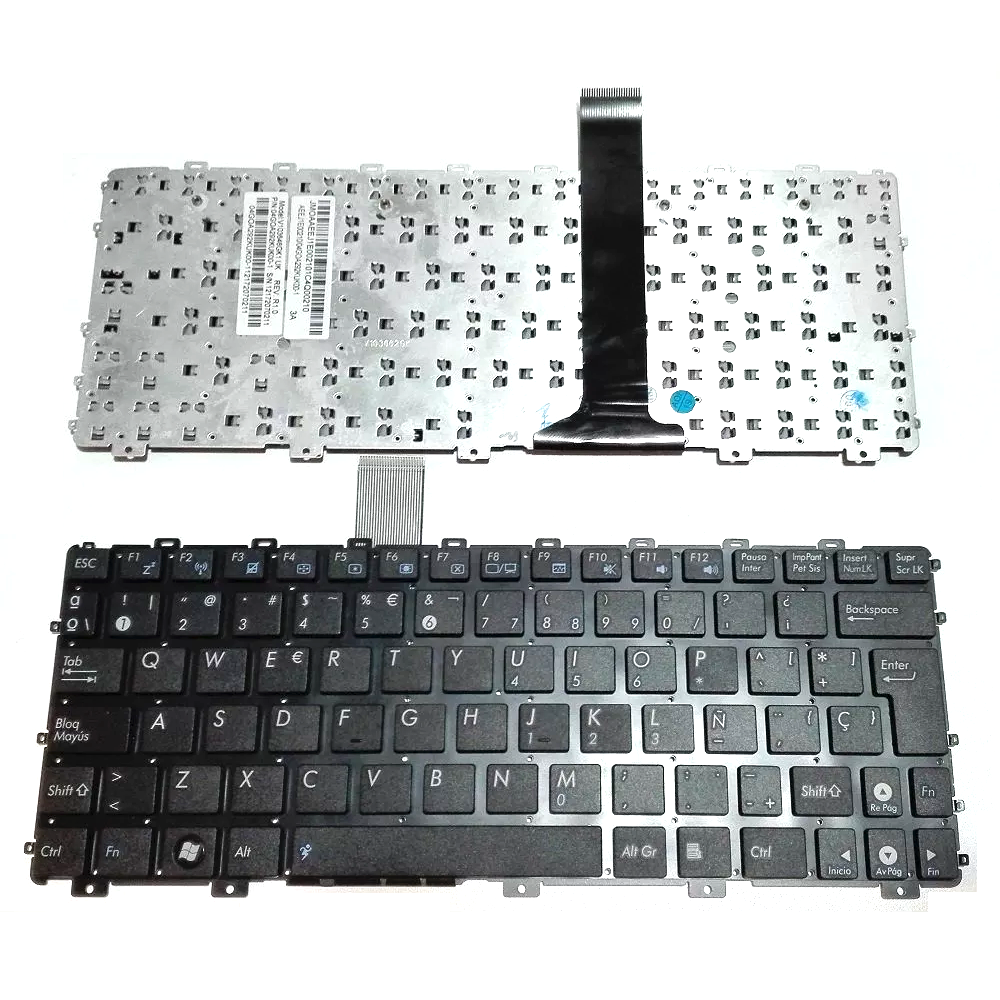 Испанская клавиатура для ноутбука Asus Eee PC 1015 1015B 1015BX 1015PW 1015CX 1015PD 1011 1015PX с рамкой SP Layout