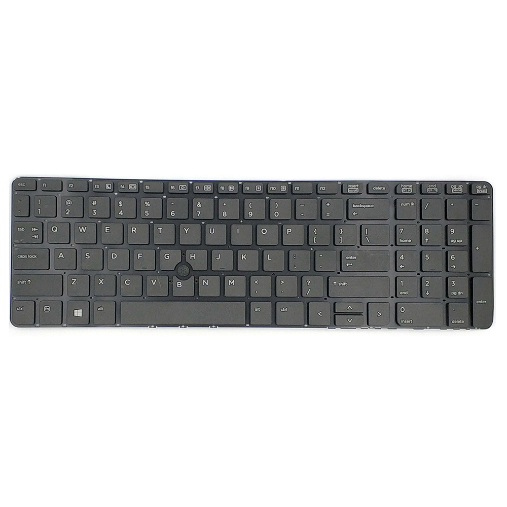 Клавиатура для ноутбука HP Probook 650 G1 с указкой без рамки, клавиатура США