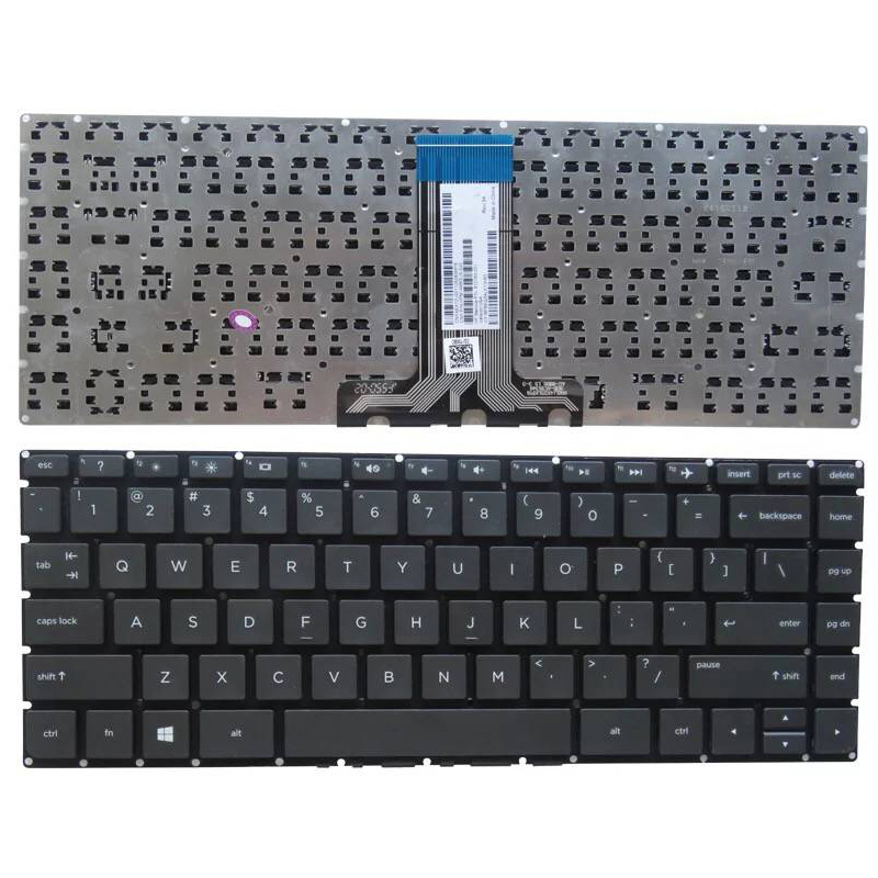 Английская клавиатура для ноутбука HP 14-AB US Layout Клавиатура для ноутбука Black New