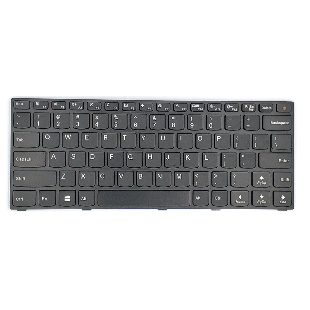 Замена новой клавиатуры ноутбука США для Lenovo 110-14 с рамкой с английской клавиатурой
