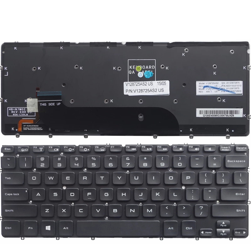 Английская клавиатура ноутбука для ноутбука Dell XPS L321X Замена клавиатуры США