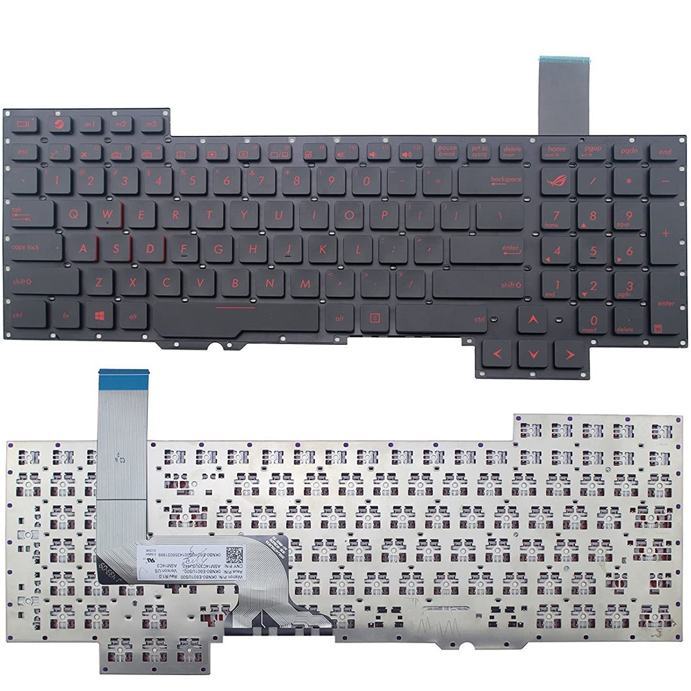 Клавиатура для ноутбука США, новая для ASUS G751, макет США