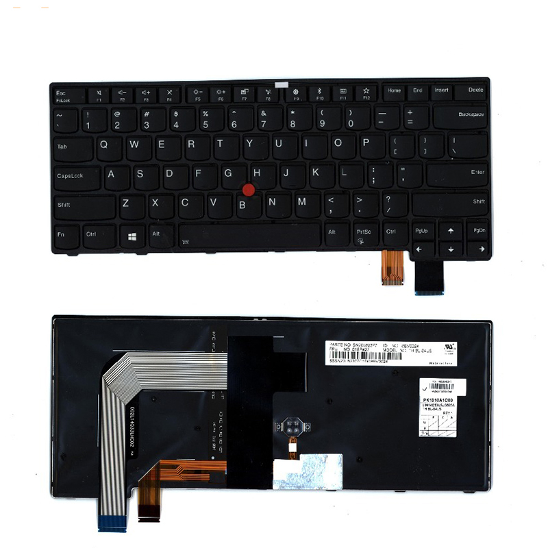 Новая клавиатура ноутбука США с подсветкой для Lenovo T470P раскладка клавиатуры США
