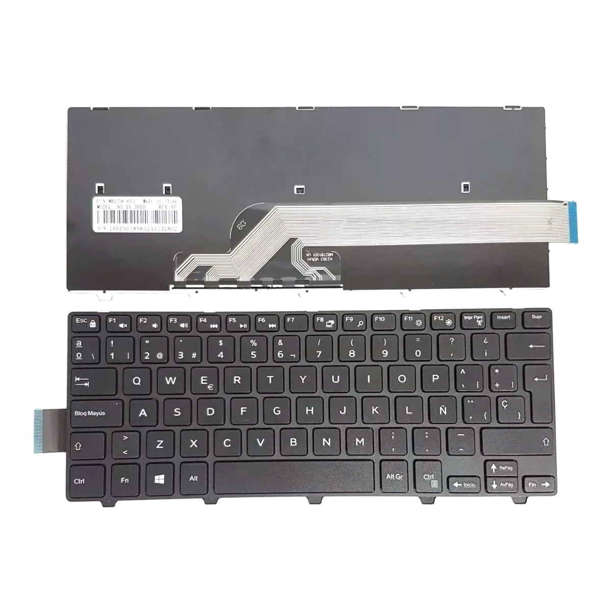 Новая испанская клавиатура для ноутбука Dell Inspiron 14-3000 3441 3442 3443 3451 3452 3458 5442 5445 SP раскладка клавиатуры