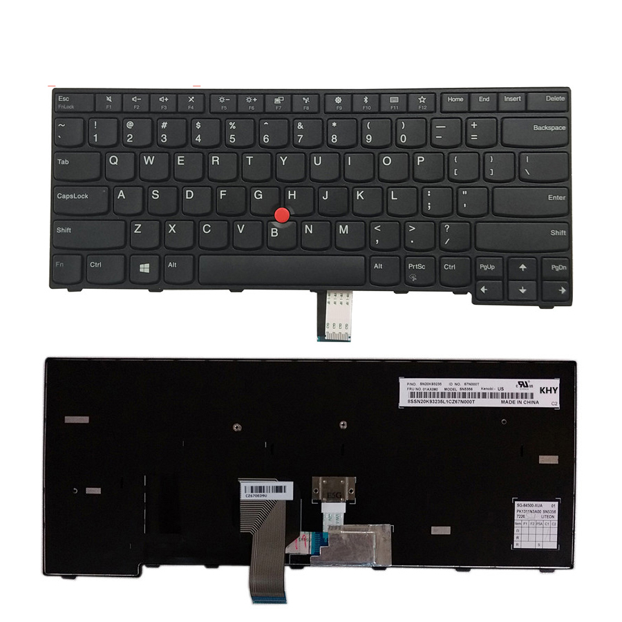 Клавиатура для ноутбука США, новая для Lenovo IBM ThinkPad Edge E470, раскладка клавиатуры США