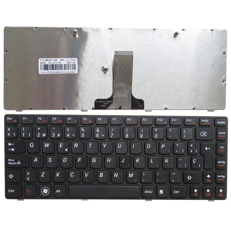 Новая испанская клавиатура для ноутбука Lenovo G470 V470 B470 B490 G475 B475E V480C B480 M490 B475 V480 M495 SP клавиатура